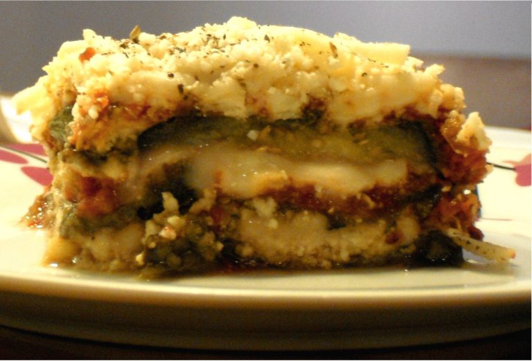 Lasanha De Berinjela Vegetariana